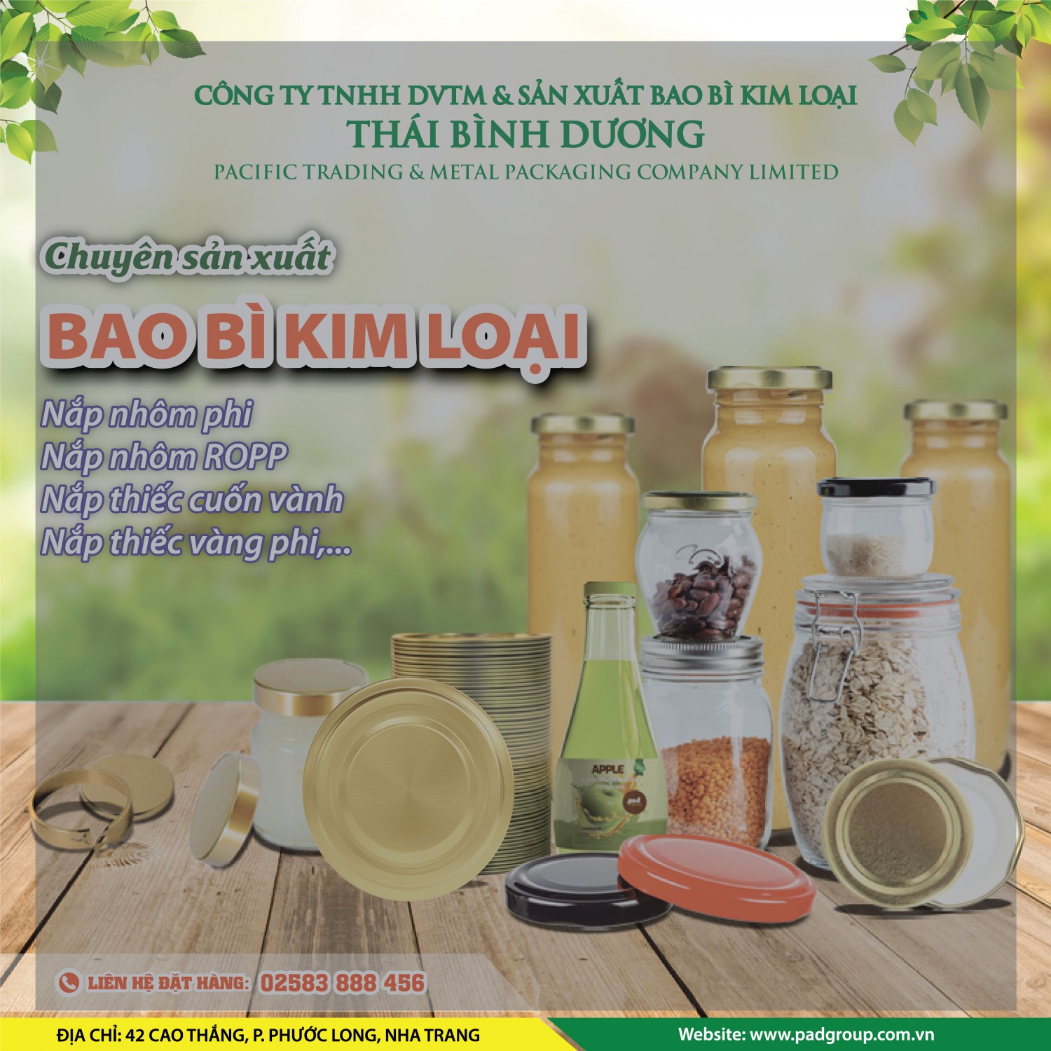 CÔNG TY TNHH DVTM & SẢN XUẤT BAO BÌ KIM LOẠI THÁI BÌNH DƯƠNG
